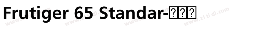 Frutiger 65 Standar字体转换
